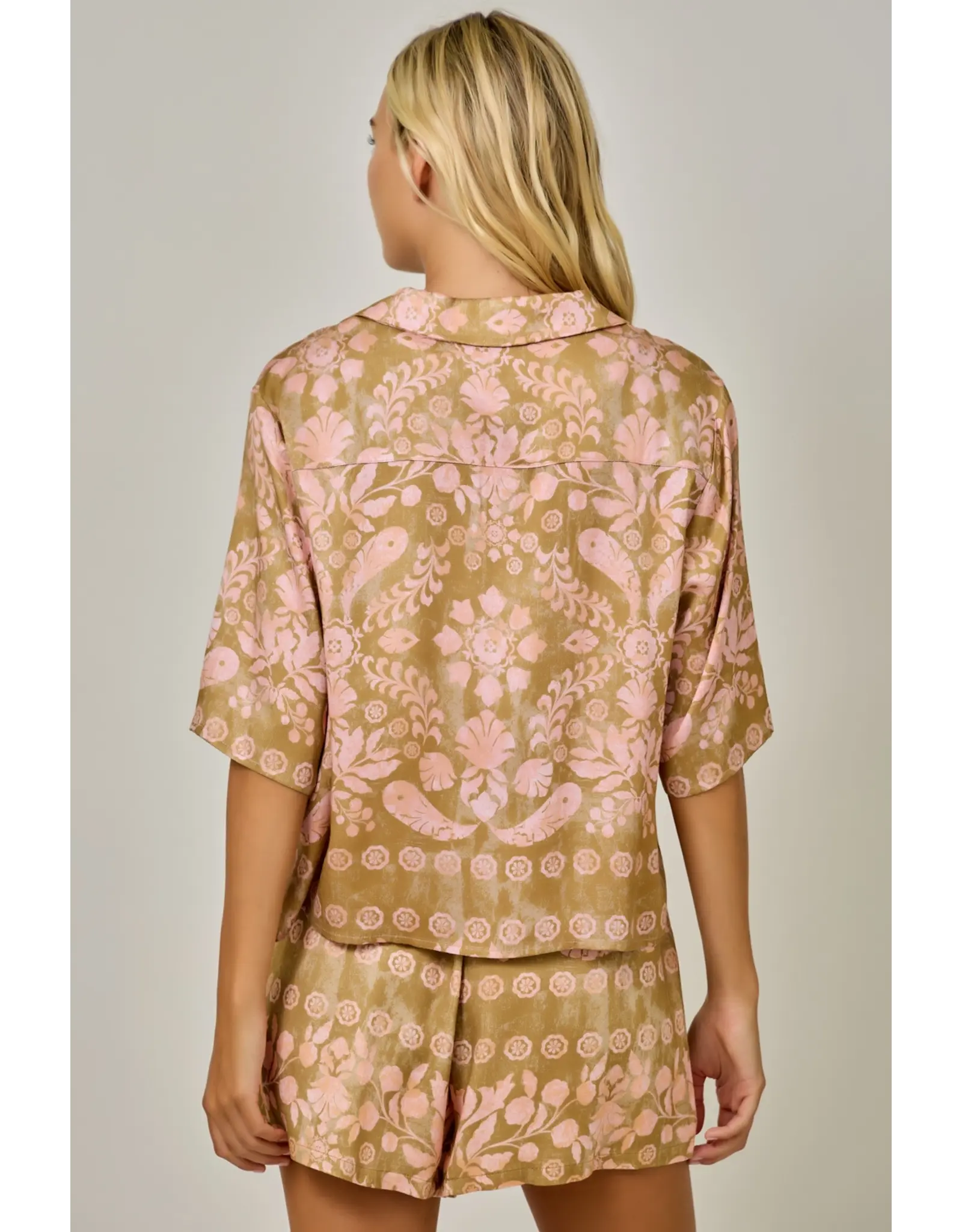 MYSTREE BOTANICAL PRINT SHORT SET