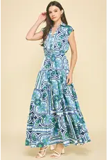 FLORAL TIERED MAXI DRESS