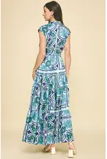 FLORAL TIERED MAXI DRESS