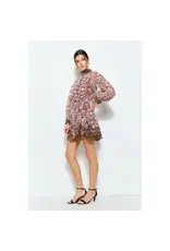 INA CHOCOLATE ORCHID MINI DRESS
