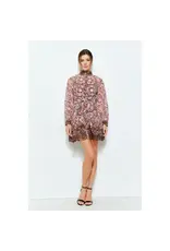 INA CHOCOLATE ORCHID MINI DRESS