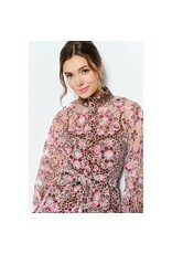 INA CHOCOLATE ORCHID MINI DRESS