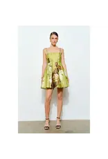 INA LIME FLORAL MINI DRESS