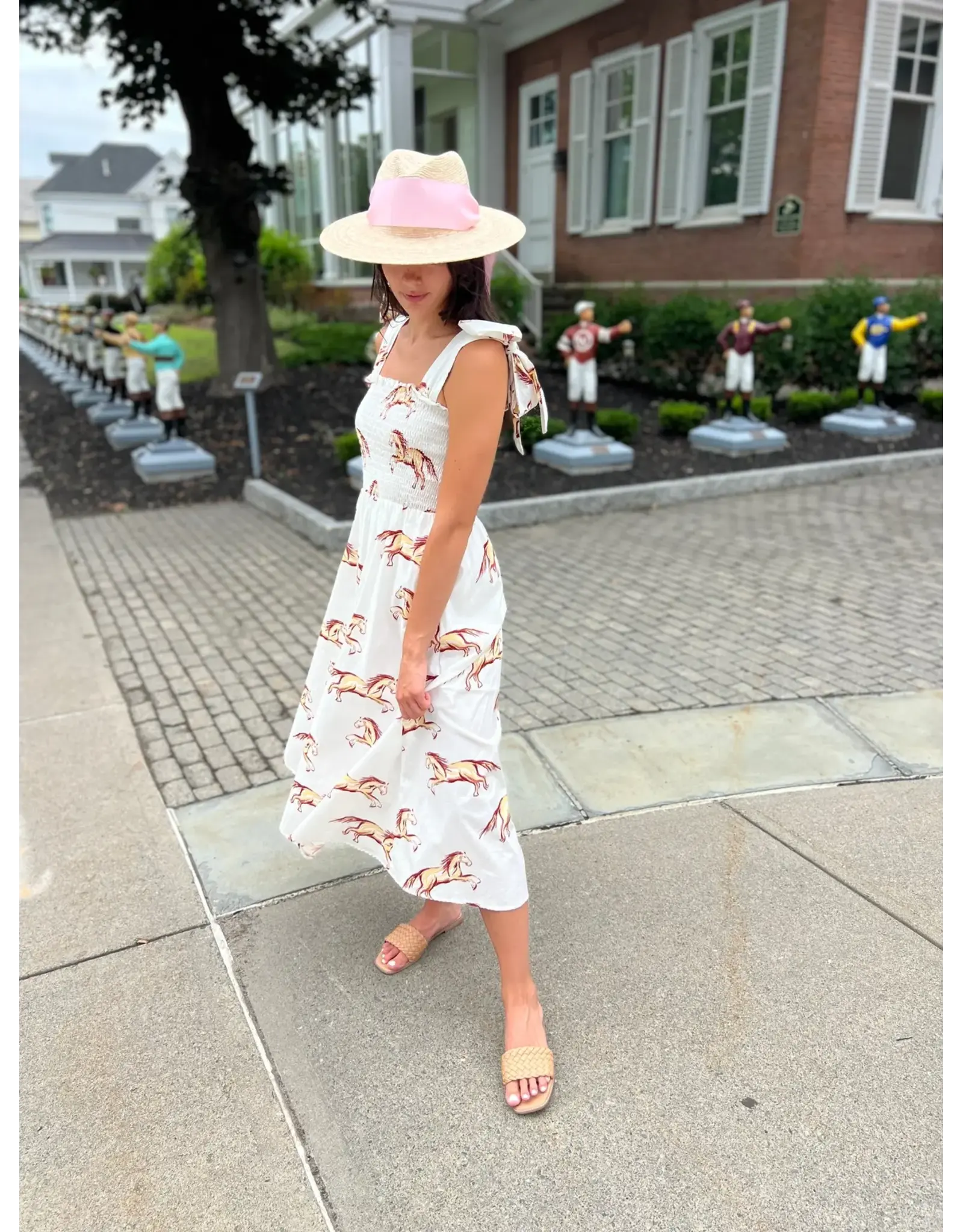KATHLEEN MAEVE HORSE PRINT MAXI