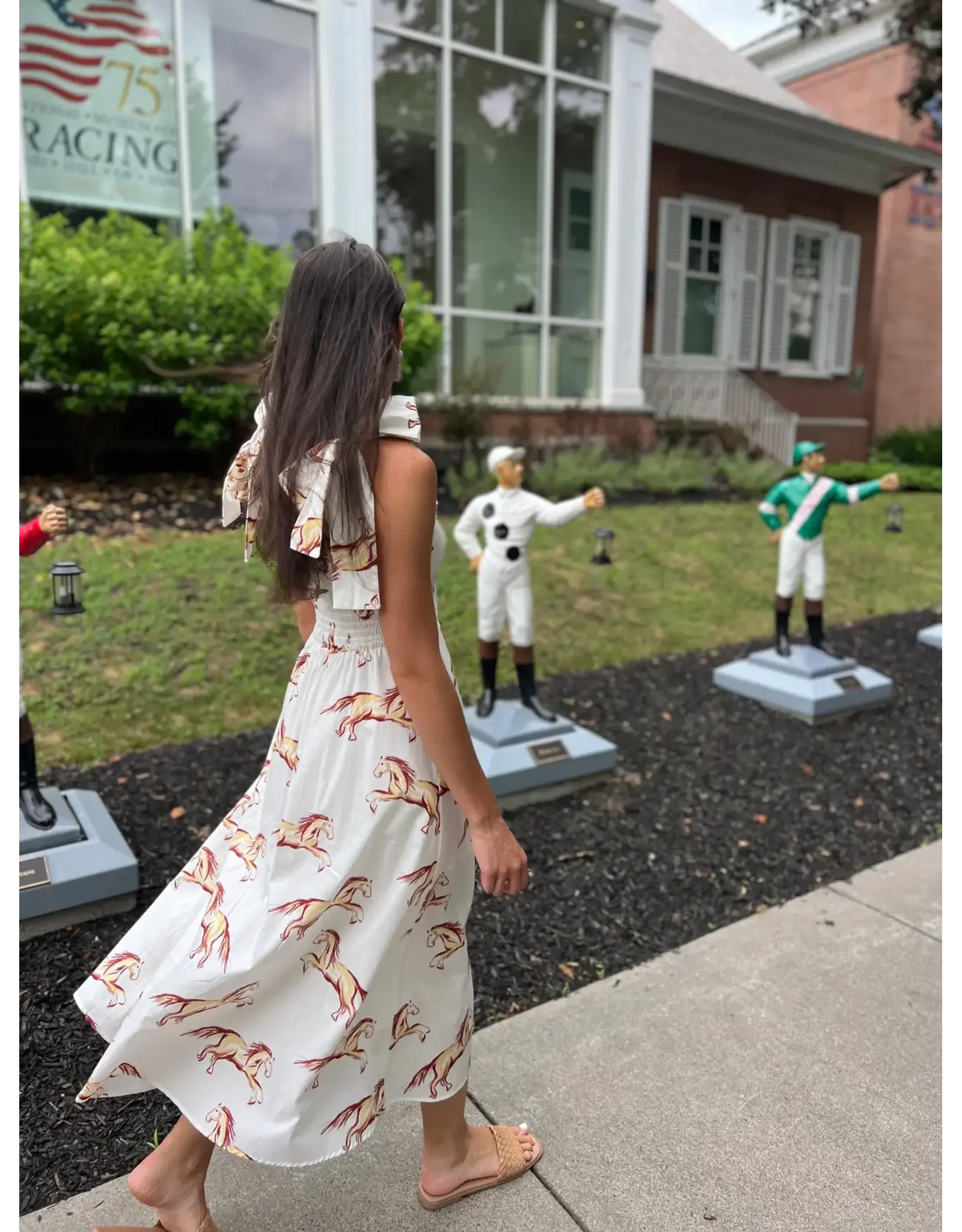 KATHLEEN MAEVE HORSE PRINT MAXI