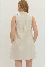 LINEN MINI W/PIPING DETAIL