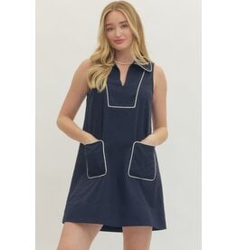 LINEN MINI W/PIPING DETAIL