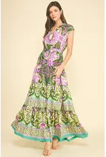 BOHEMIAN PATTERN SLVLESS MAXI