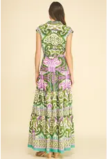 BOHEMIAN PATTERN SLVLESS MAXI