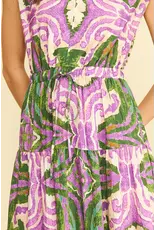 BOHEMIAN PATTERN SLVLESS MAXI