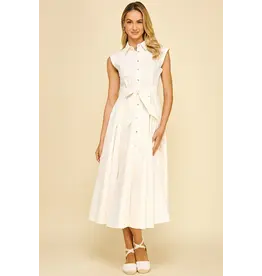 SLVLESS BUTTON DOWN DRESS