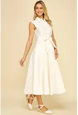 SLVLESS BUTTON DOWN DRESS