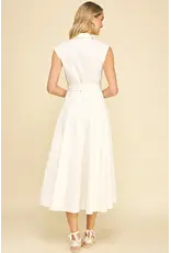 SLVLESS BUTTON DOWN DRESS