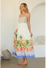 COASTAL TOWN PRINT SUNDRESS