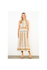 STRIPE MIDI DRESS