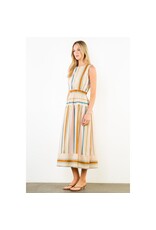 STRIPE MIDI DRESS