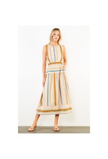 STRIPE MIDI DRESS