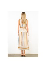 STRIPE MIDI DRESS