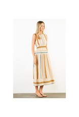 STRIPE MIDI DRESS