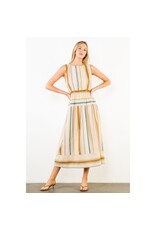 STRIPE MIDI DRESS