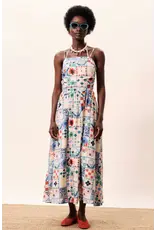 FRENCH PATCHWORK PRINT MIDI SUNDRESS