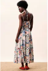 FRENCH PATCHWORK PRINT MIDI SUNDRESS
