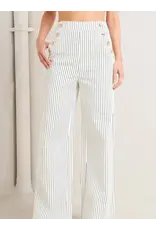 STRIPED JEAN W/BUTTON DETAIL