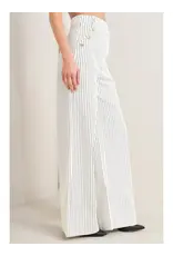 STRIPED JEAN W/BUTTON DETAIL