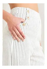 STRIPED JEAN W/BUTTON DETAIL