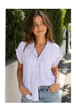 IDRIS STRIPE BUTTON DOWN