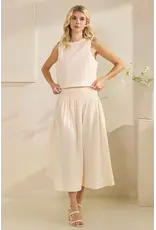 TRES BIEN POPLIN CROP TANK TOP