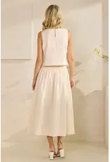 TRES BIEN POPLIN CROP TANK TOP