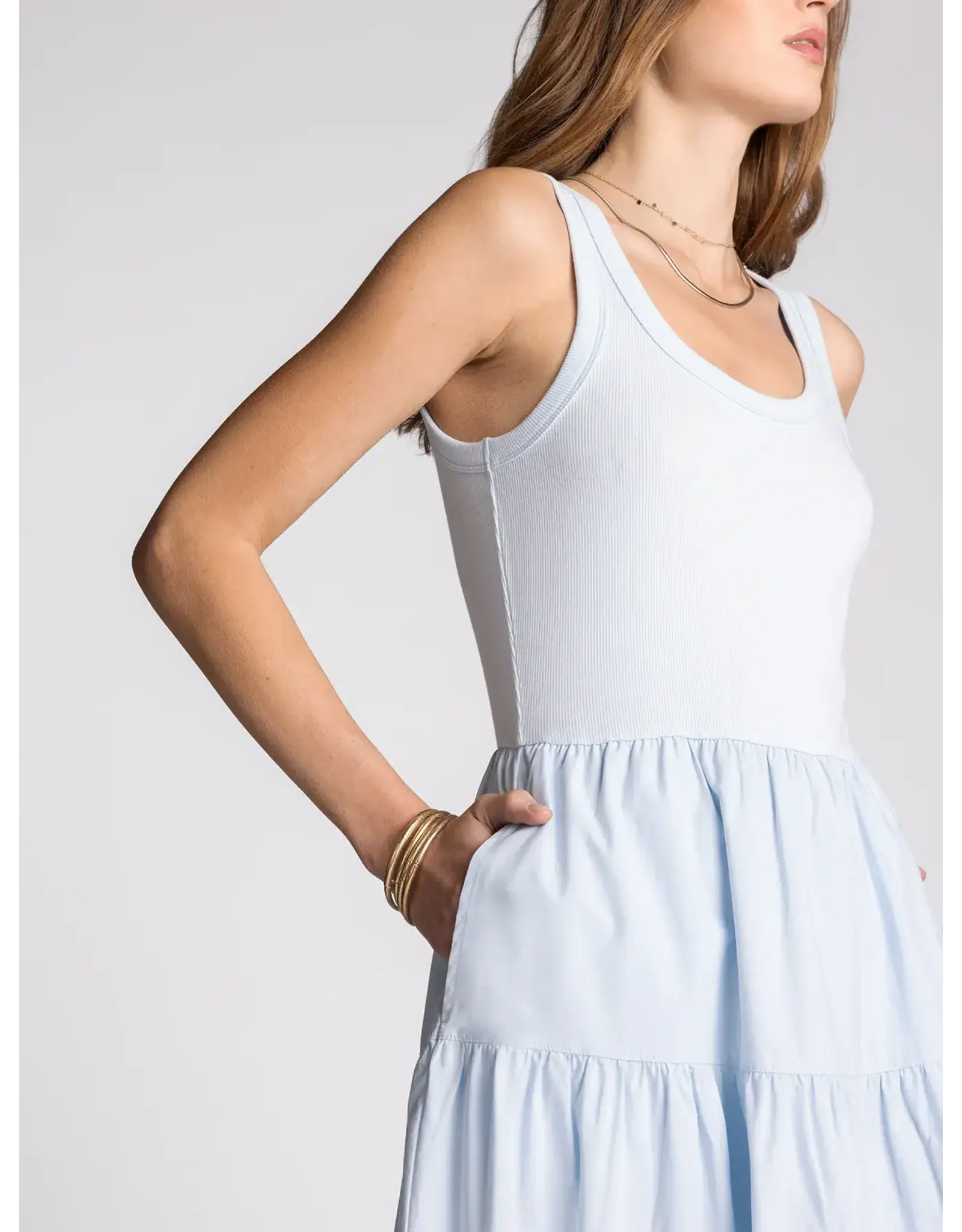 SOLENNE SMOCKED MIDI