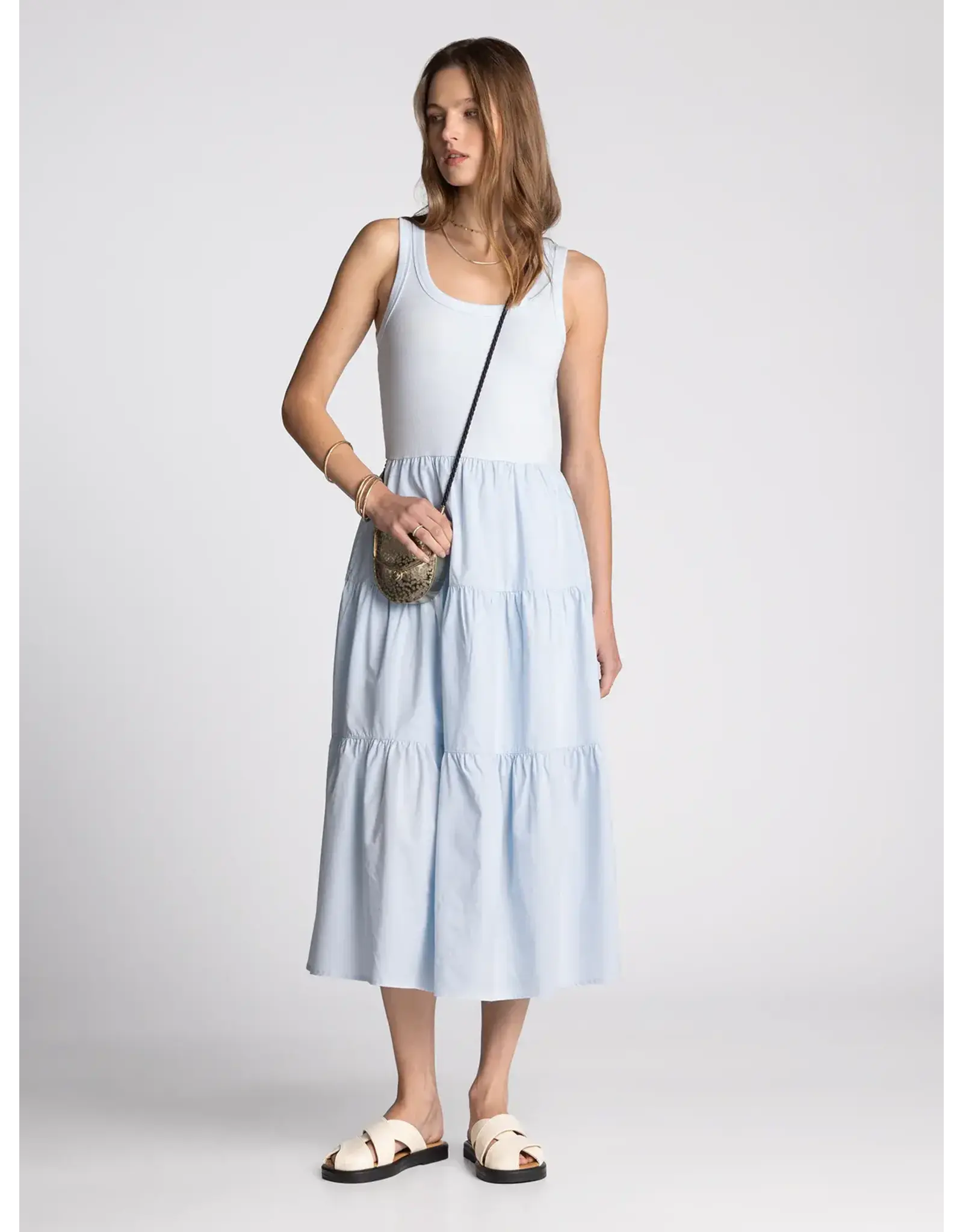 SOLENNE SMOCKED MIDI