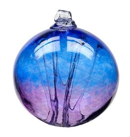 6" Olde English Witch Ball-Cobalt/Amethyst