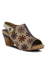 Racquel Leather Slingback Sandal