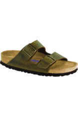 Birkenstock Arizona Sandal Soft Footbed Jade Oiled Leather