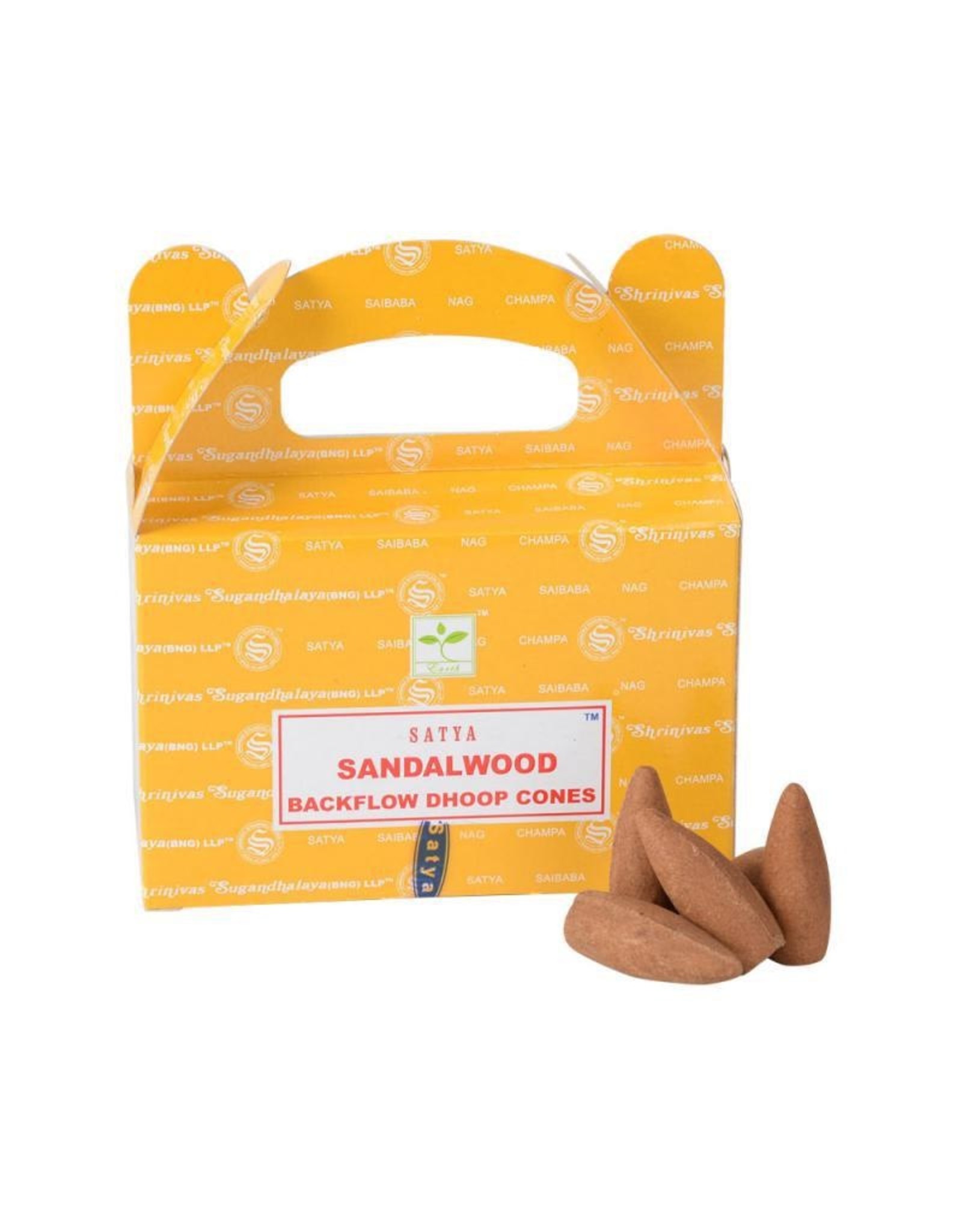Satya Sandalwood Backflow Incense Cones