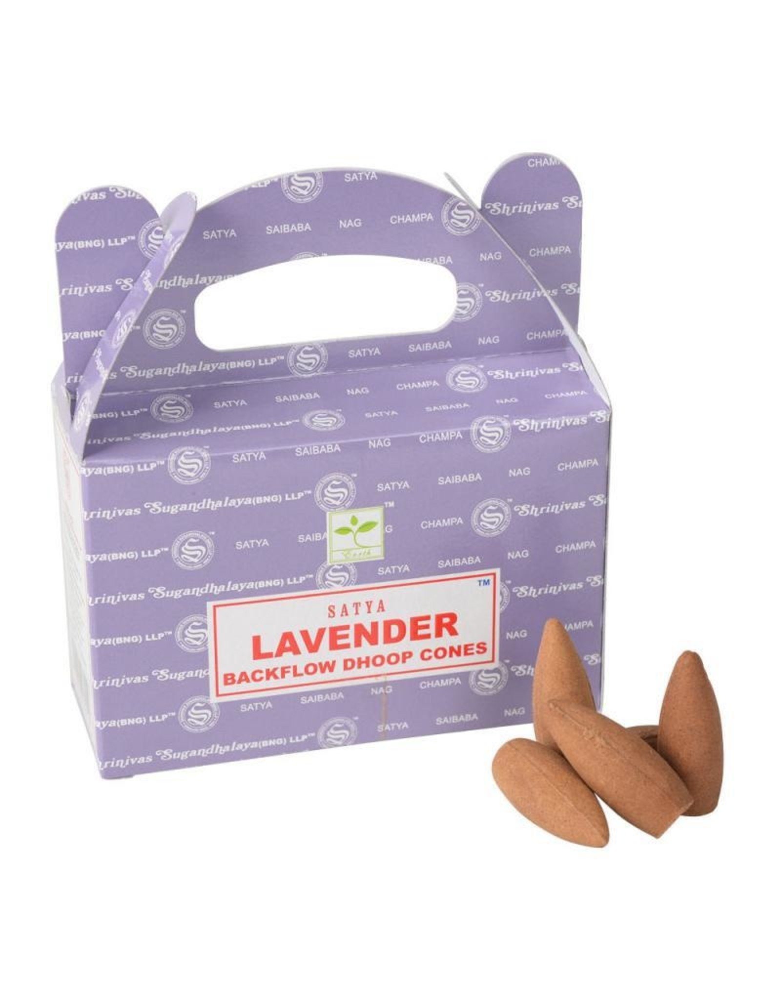 Satya Lavender Backflow Incense Cones