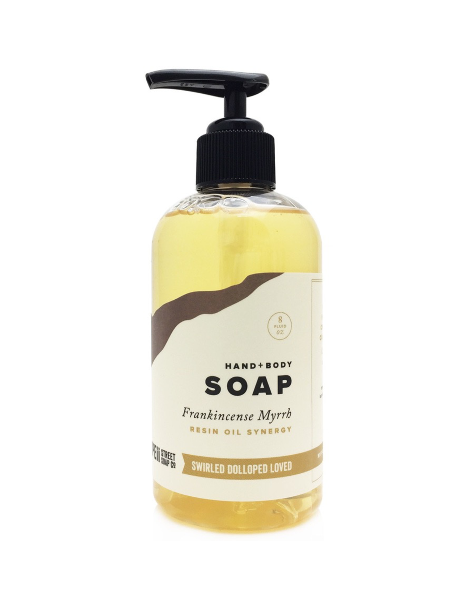 Hand + Body Soap Frankincense Myrrh 8 oz.