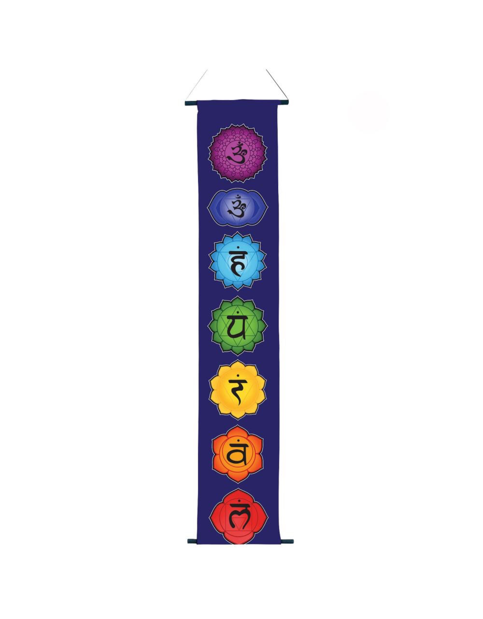 Seven Chakra Banner-Blue