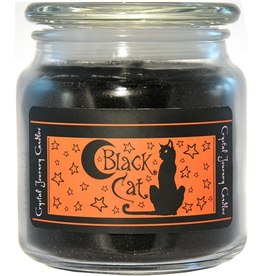 Crystal Journey 16 oz Black Cat Jar Candle