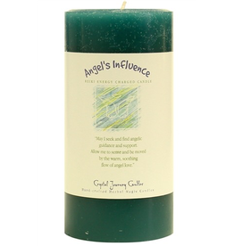 Crystal Journey Angel's Influence 3x6 Pillar Candle