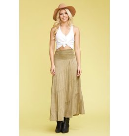 Multi Tier Skirt Foldable Waistband