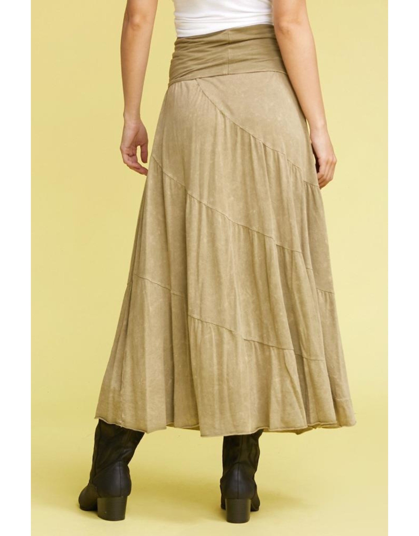 Multi Tier Skirt Foldable Waistband