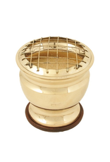 Brass Sand Burner with Wood Plate