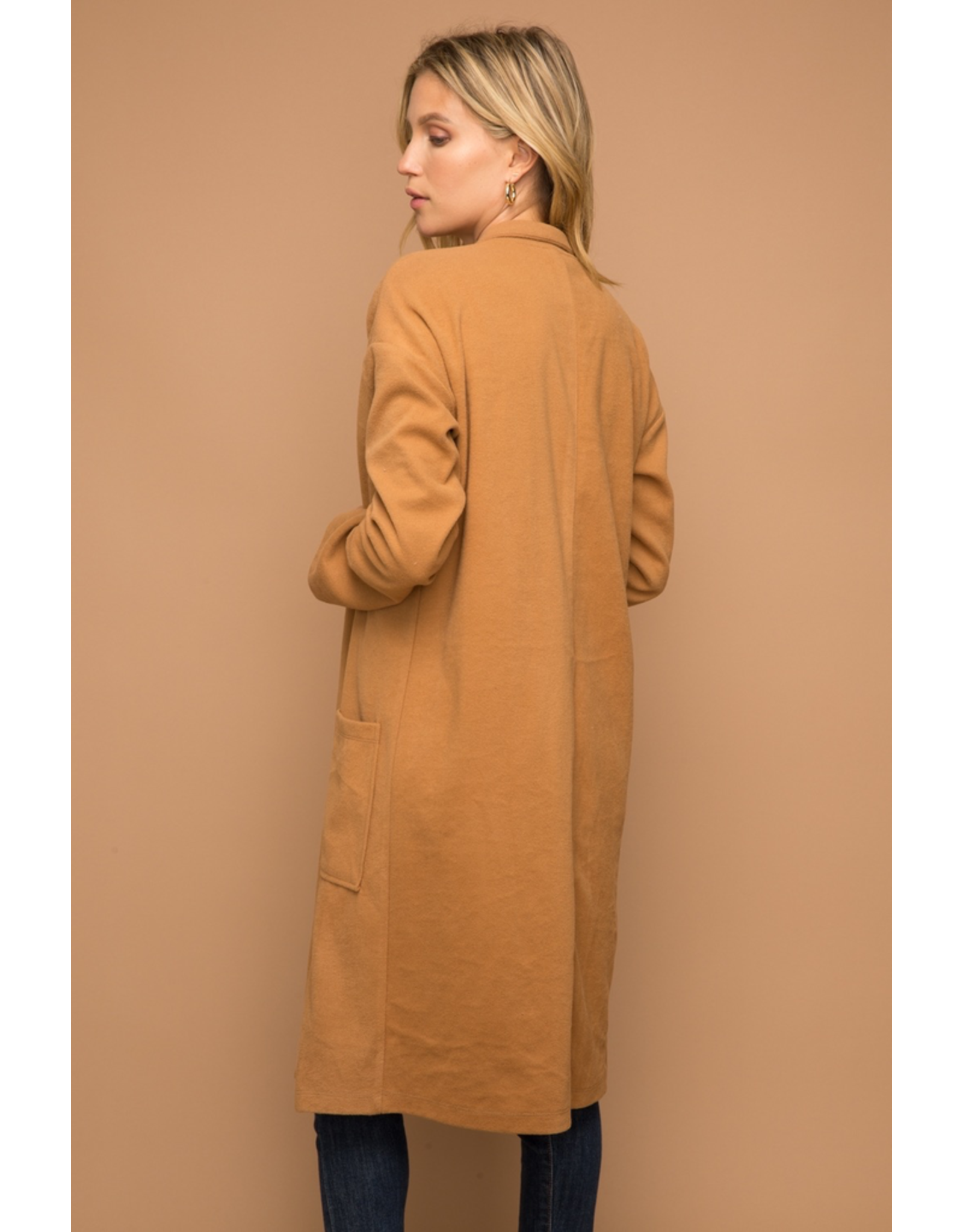 Brushed Felt Oversized Coat