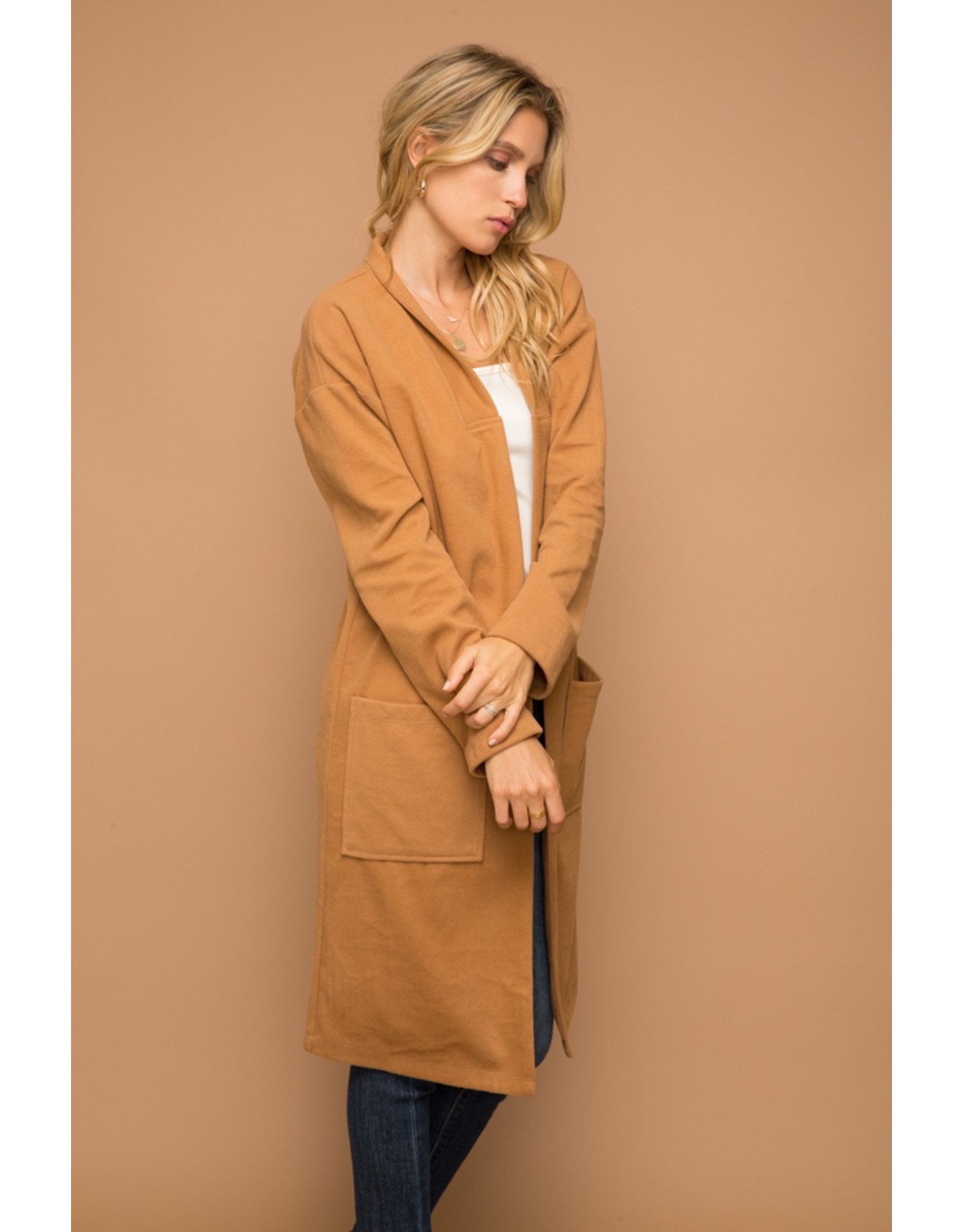 Brushed Felt Oversized Coat