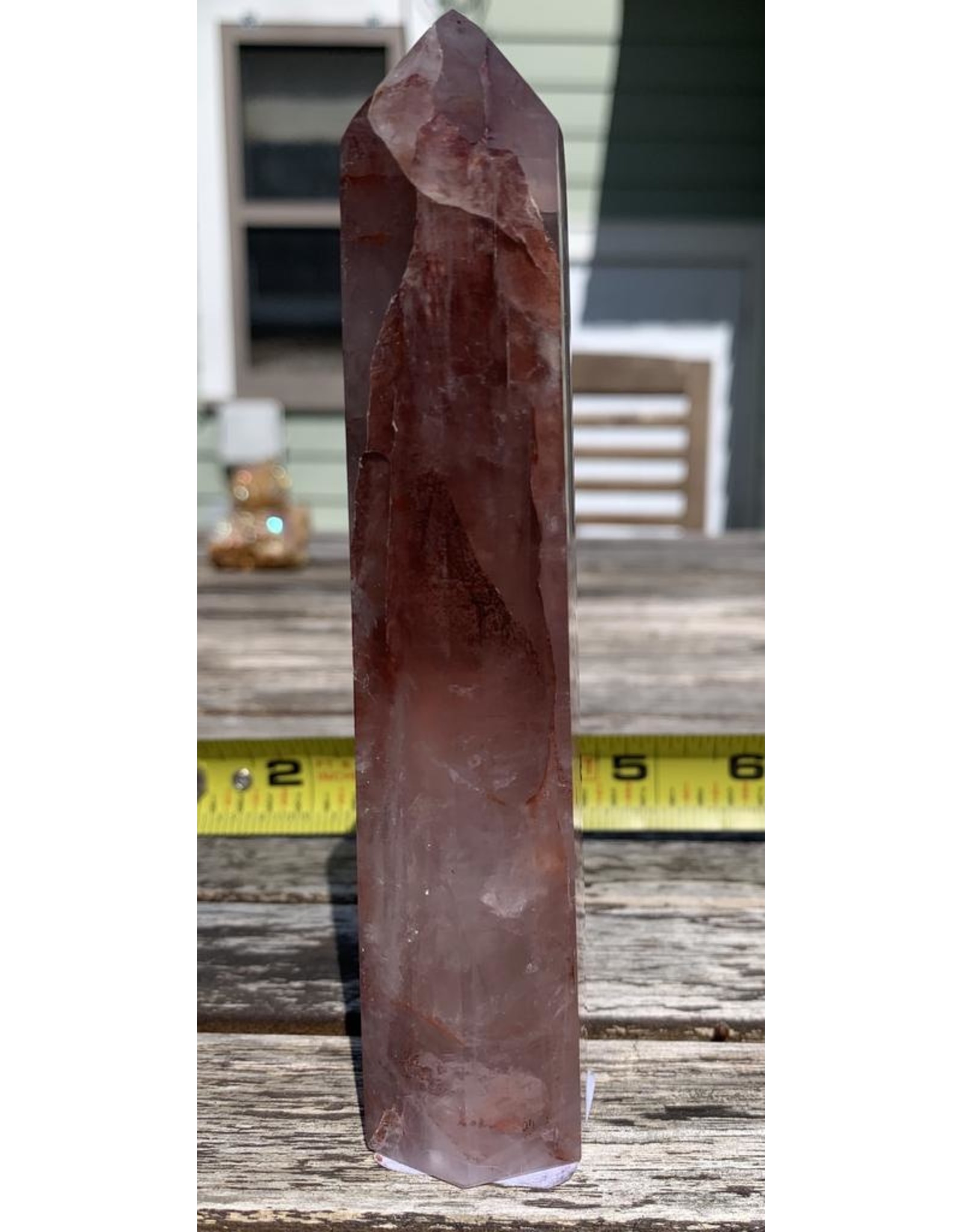 Red Hematoid Quartz Obelisk