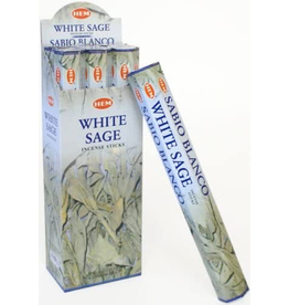 HEM 20 gram White Sage Hex Box Incense